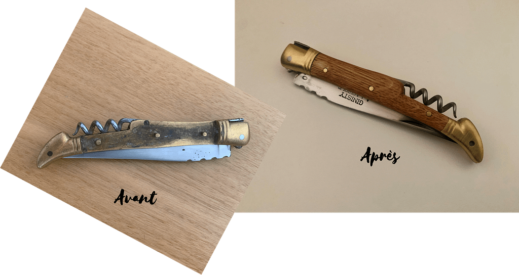 Restauration couteau - dmp créations Restauration couteau dmp créations