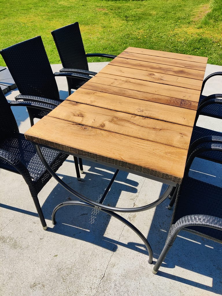 Création réparation table de jardin dmp creations